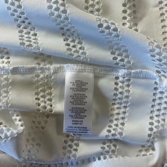 NWOT White CALVIN KLEIN Cover-up with Hood Sz M/L - Picture 6 of 7